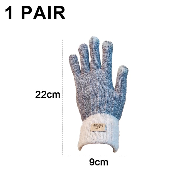 Vinterhandskar för kvinnor, varm elastisk manschett thermal handske, stil 4