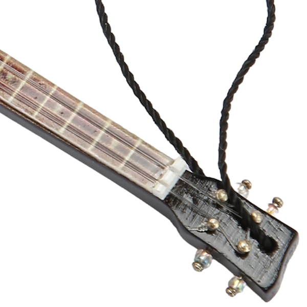 Miniatyr elektrisk gitarrmodell innovativ simulering handgjord trägitarr dekoration för presenter samling 13