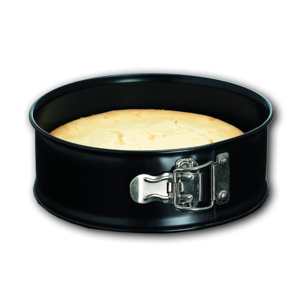 Rund kakform, springform med mini silikon köksugnshandskar, plattbottna kakformar, läckagesäker rund bakform, non-stick beläggning