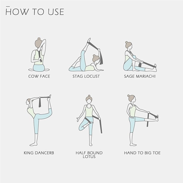 Multi-Segment Stretch Sportbälte Yoga Tension Belt Elastisk