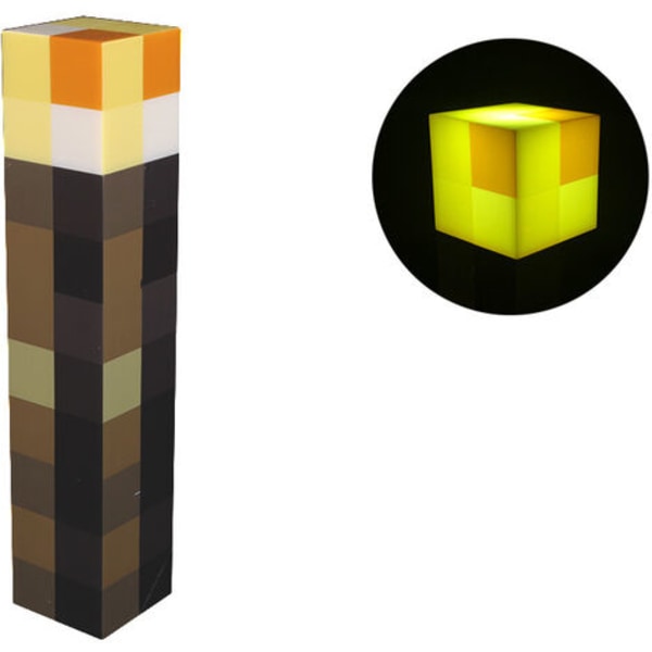 Minecraft spel LED-fackla skrivbordslampa sänglampa nattlampa heminredning