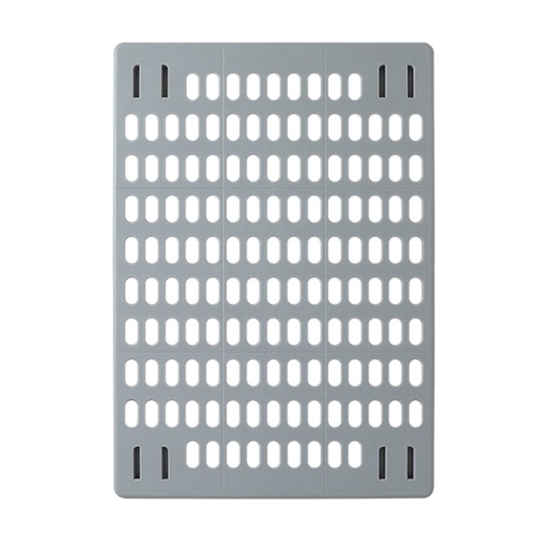 Enkel väggmonterad pegboard-organisatör med flera hål, självhäftande väggmonterad display-pegboard-panel för kök, grå platta