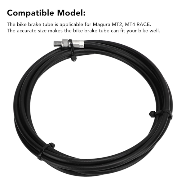 Cykelbromsslang 2m Längd DIY Reparation Modifiering Bromskabel för Magura MT2 MT4 RACE