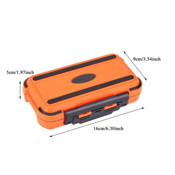Fiskeutrustning Box Fack Justerbar Hög Hållfasthet Plast Bete Förvaring Väska Vattentät Fiske Hook Lure Box