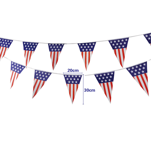 Patriotiska Dekorationer, Multifunktionella Amerikanska Flaggbanderoller, Stjärnor och Ränder för Självständighetsdagen, Väderbeständiga, Röd Vit och Blå