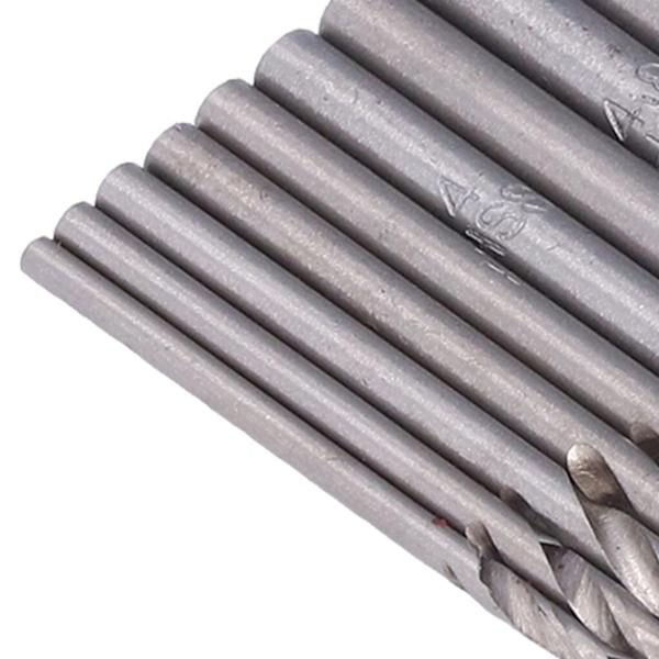 13 st Twistborr med snabbbyte HSS för trä- och metallbearbetning 1,5‑6,5 mm skaft med fodralSilver