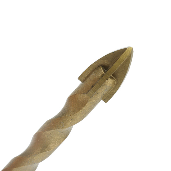 10 st Cross Spearhead Borr Bits Karbid Bits med 1/4 tum Hex Skaft för Keramik Marmor Glas Koppar Färg 8 mm Hål