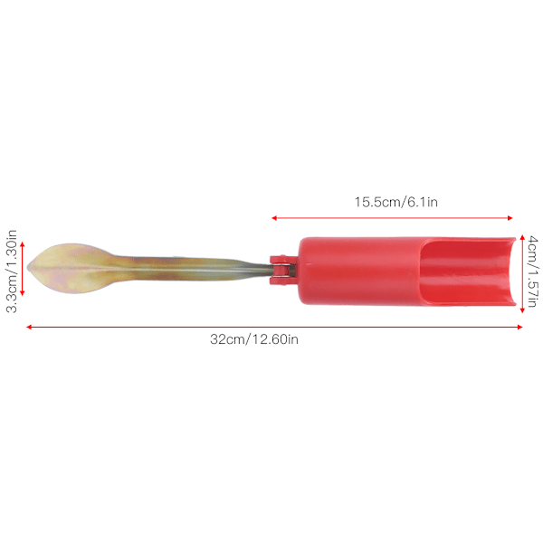 4 st röda 32 cm hopfällbara fiskespö markinsatta hållare stativ stångfäste fiskeutrustning tillbehör 32x4x3.3x15.5cm