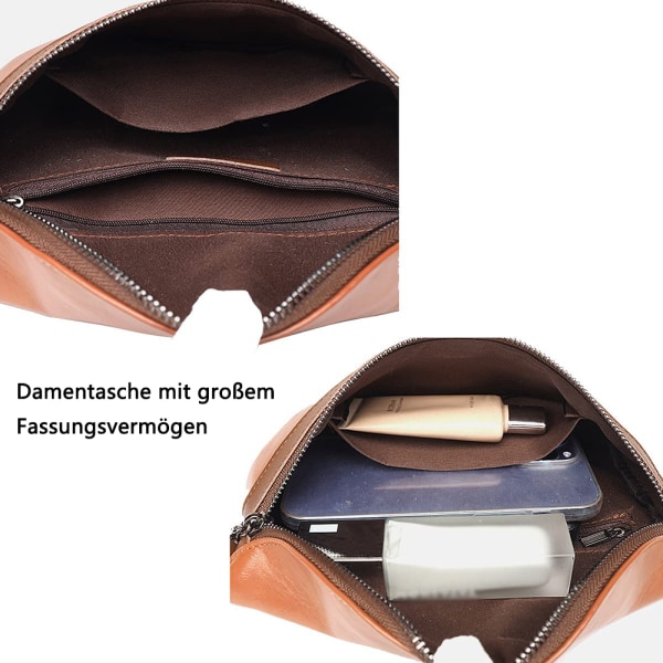 Axelväska Dam liten crossbody väska Dam bred rem Bum väska Dam läder handväska Mode Bum väska Axelväska Avtagbar axelrem