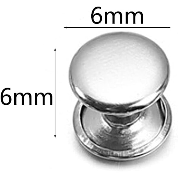 Lädernit 400 stycken Dubbellockskruvar Nitrörformiga Nitar Fästnit Lädernitar Set Heavy Duty Spänne för DIY Läderhantverk Nitar 4