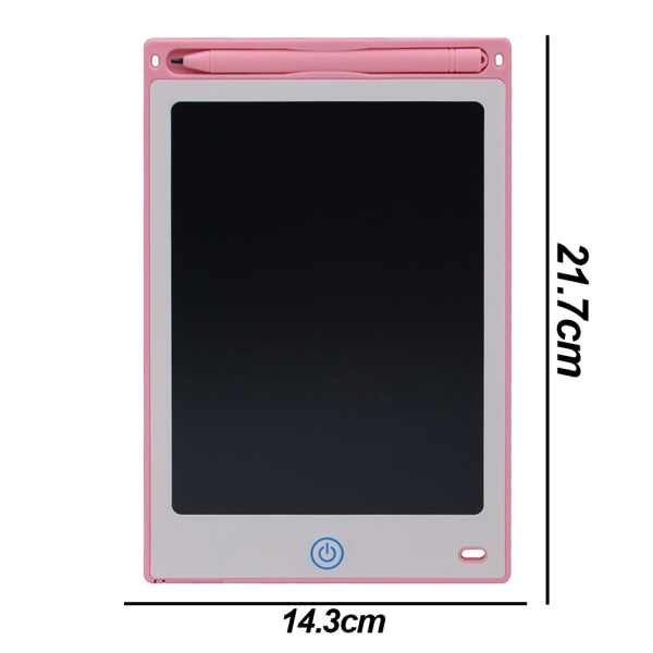 Färg Doodle Lcd Tablet Leksak Skrivplatta Julklapp, rosa