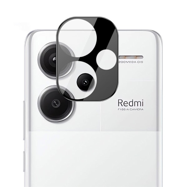 2-PACK SKALO Xiaomi Redmi Note 13 Pro+ 5G 3D Linsskydd/Kamerasky Svart