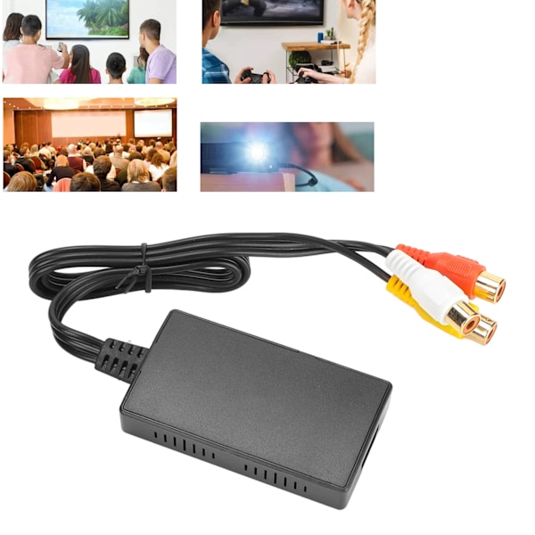 RCA till HD Multimedia Interface-omvandlare Micro USB-strömförsörjning AV till HD Multimedia Interface-omvandlare för PS One