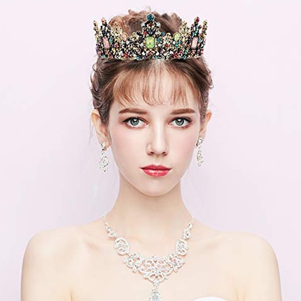 Bröllop Tiara Crystal Rhinestones Tiara Crown Comb Pageant