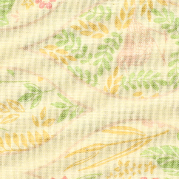 Växtblomma Bomullstyg Blommig Patchwork DIY Handgjorda Material Sytillbehör400312-Stray Path-Gul