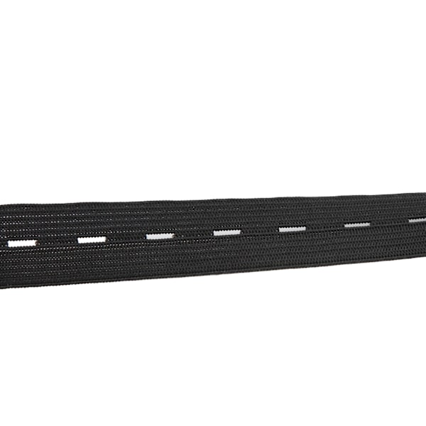 Elastiskt band Bredd 2cm Stickad spole perukband för sömnad Kläder Byxor Bälten Peruker DIY HantverkSvart
