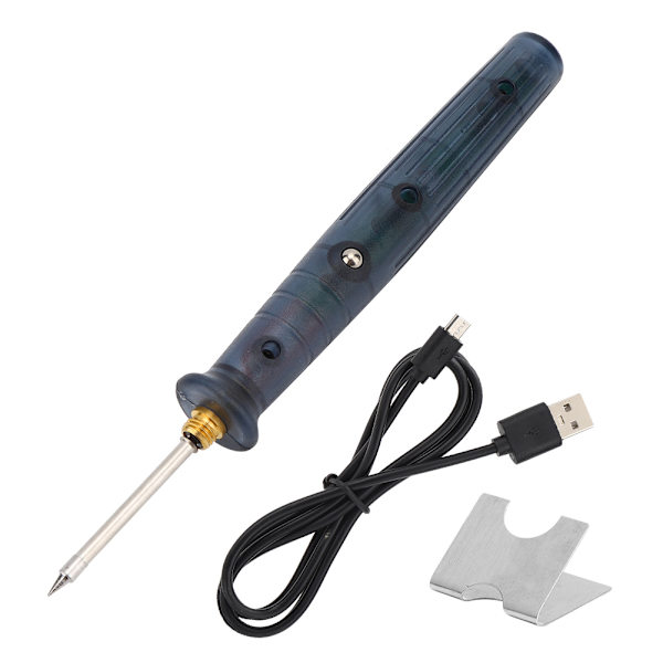 Elektrisk Lödkolv USB Treväxlad Temperaturreglerande Lödkolv för Student Hem Bärbar 5V 8W