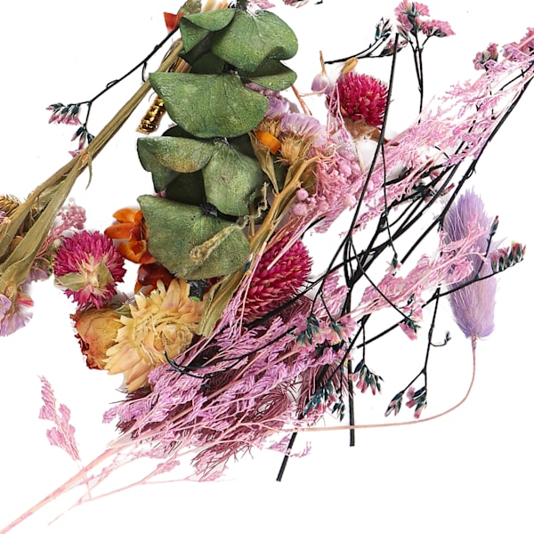 Torkade blommor färgglad doftande blombukett gör material hantverk tillbehör