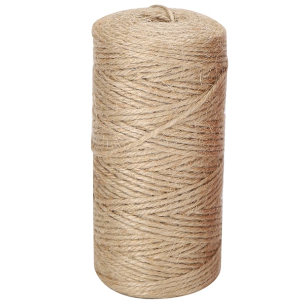 3 st Jute Rep Vit Brun Khaki Flätad Rep DIY Förpackning Tjock Tråd Tillbehör 2mm