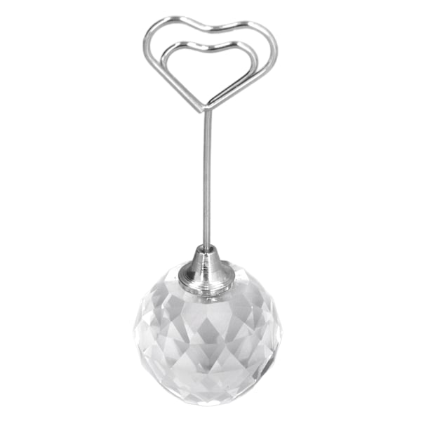 Robust Ställning Kristall Diamant, Fasetterad Diamant Elegant Form Bordsnummer för Julfester Bröllop, Klar Display Kraftigt Kvalitetsmaterial