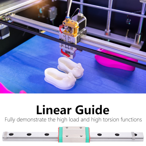 Miniatyr Linjärstyrning Utvidgad Block Glidspår Automatiserad Industri MGN12H-200-1R