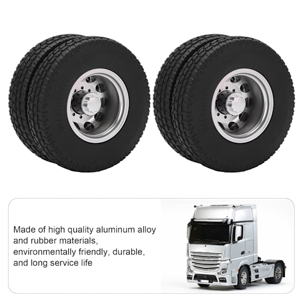 10 hål RC bakdäck stark dämpningsprestanda fjärrkontroll biltillbehör för Tamiya 1/14 släpvagn