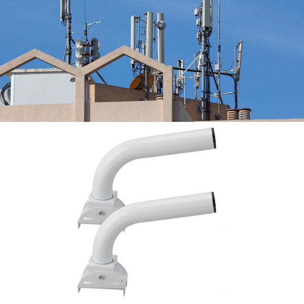 2st Antennfäste för Starlink Kraftigt Rostfritt Stål Justerbart Takfäste Stolpfäste Set för Hemmet