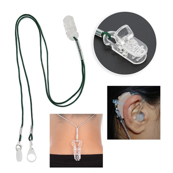 Hörselskyddsnöre Anti Lost Clip Clamp Protector Holder Ljudförstärkare Hörselskydd Tillbehör