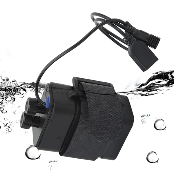 Batteriladdningsfodral Box ABS Vattentät 8.4V för 6 st 18650 Litiumbatterier USB DC Två Portar med Kabel för Utomhus Resor Camping
