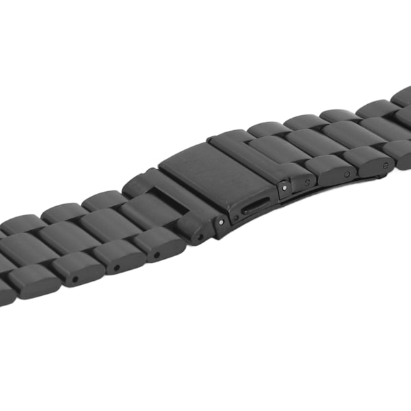 Ersättningsarmband Vattentätt 304 Solid Stål Klockarmband för Suunto Ambit 1 2 2S 2R 3 Sport 3 Peak Svart