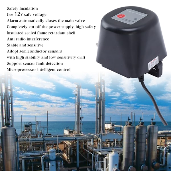 WiFi Smart Ventil Controller Automatisk Manuell På Av Kulventil Manipulator DC 12V 1A EU-kontakt 100-240V