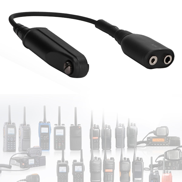 A58 K-huvud 2-stifts Walkie Talkie ljudkabeladapter för Baofeng BF 9700 A 58 UV XR