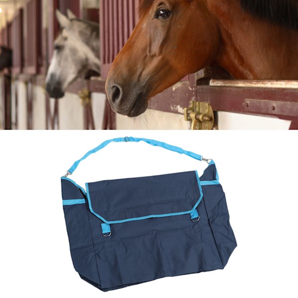 Stor kapacitet Slow Feed Horse Hay Bags Oxford Cloth Heavy Duty Horse Feeding Bag