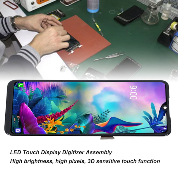 LED Touch Display Digitizer Assembly Touch Screen Ersättning med Verktyg för G8X ThinQ V50S ThinQ 5G