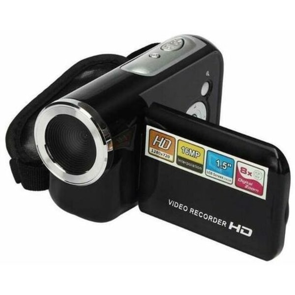 Färgglad videokamera Videokamera, 1080P HD-videokamera 16,0 MP 2,0 tum LCD-skärm Digital videokamera 8X digital zoom Pausfunktion Cisea Video