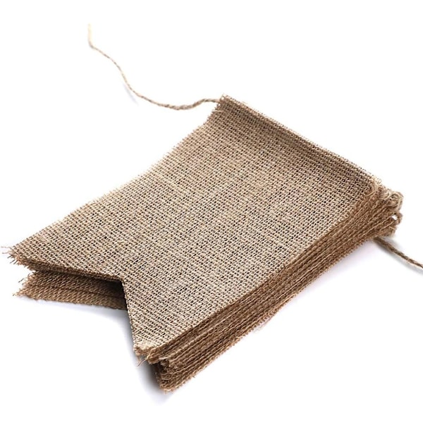Burlap banner, perfekt DIY dekoration triangel flagga bunting
