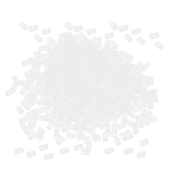 Silikon Öronmutter För Reparation, Genomskinliga Plast Gummi Säkerhetsmuttrar För Stift, Ersättnings Fiskkrokar Öronstift (500 st)