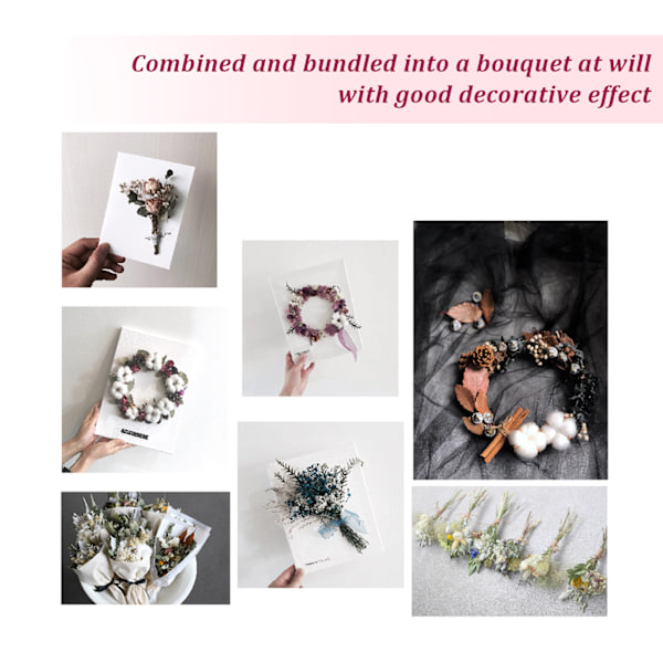 Torkade blommor färgglad doftande blombukett gör material hantverk tillbehör