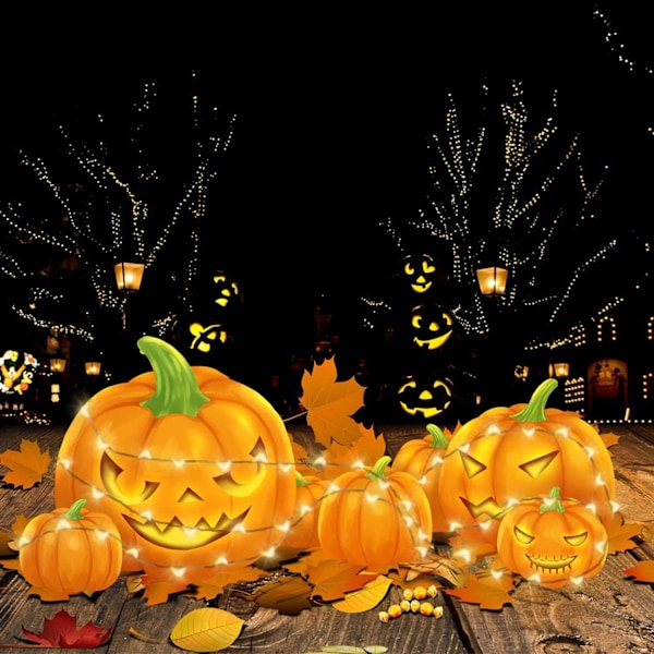 20m 200 LED ljusslinga, 8 lägen vattentät USB ljusslinga, varmvit ljusslinga för inomhus utomhus trädgård semesterfest jul Halloween