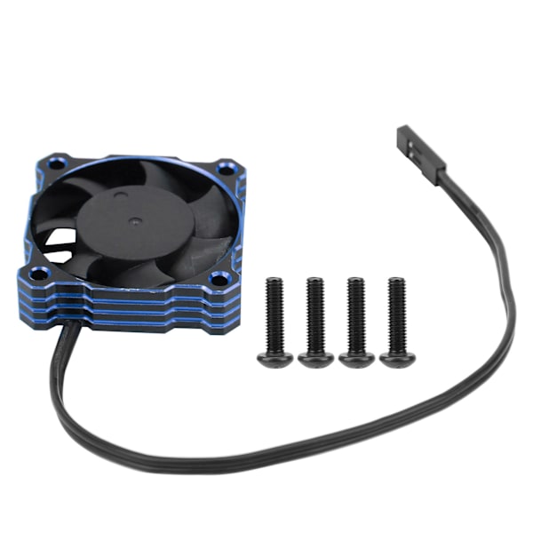 Elektrisk motorfläkt med hög hastighet 40x40mm 16000RPM 5V‑9V Passar för 1/10 1/8 1/12 RCBlå