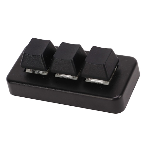 Mini 3-knappskontrolltangentbord med USB-kabel, anpassningsbart ratttangentbord, programmering av makrotangentbord