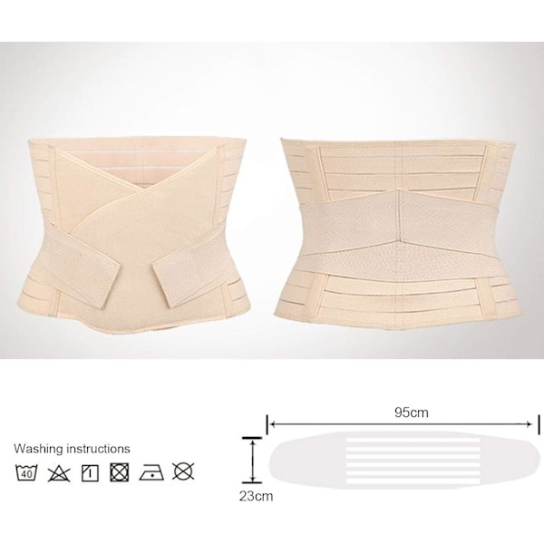 Bäckenbottentränare, Andningsbart meshtyg Justerbara band Stödåterhämtning Wrap för postpartum mage, Främjar rörlighet och komfort under C