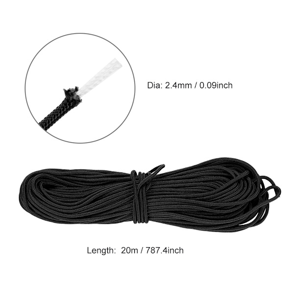 Bågskytte Compound Båge Sträng Nylon Nock Safe Release D Loop Bågskytte Tillbehör Svart