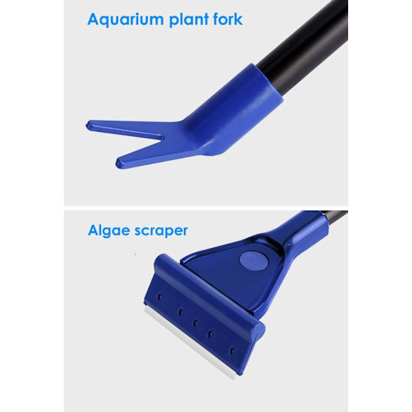 Akvarierengöringsset, Mmgoqqt, plast, blå, standard
