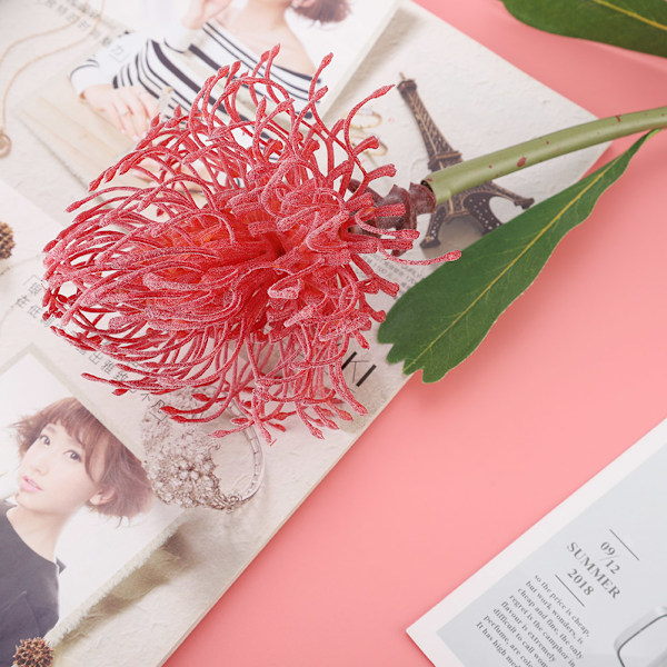 Simulering Plast Knappnål Kudde Blomma Heminredning Nål Blomma Heminredning
