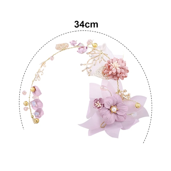Lämplig för dotter, barnbarn, väns barn, student, bröllopstiara, komfort och passform, elegant blomdesign, idealisk för jul, födelsedag, årsdag