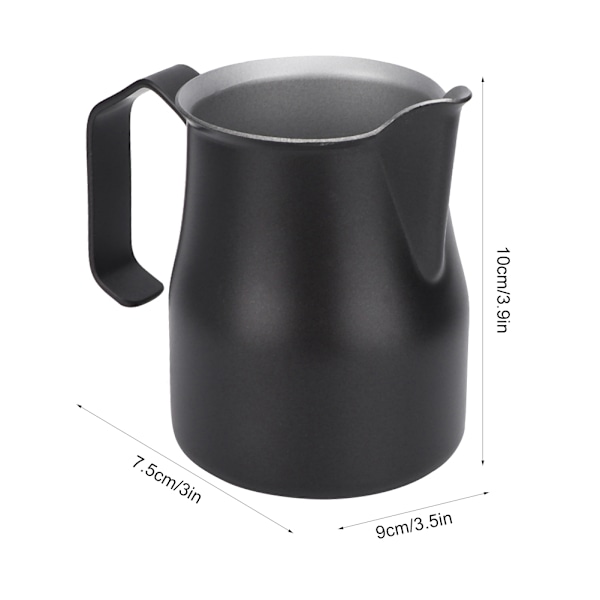 Mjölkkanna i rostfritt stål för Latte Coffee Frothing Art Craft
