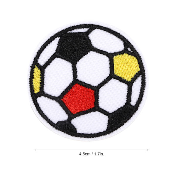 10 st sy på lappar bollsporter spel stil DIY broderade sy applikationer för barn dekoration kläder reparation