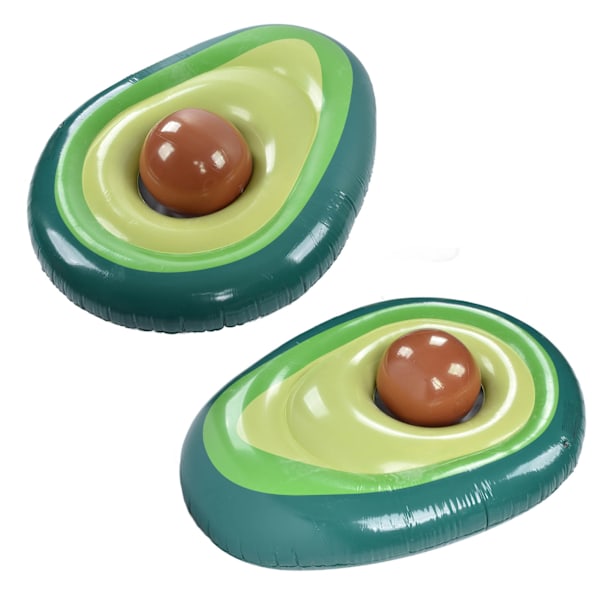 Avocado Pool Float PVC Uppblåsbar Pool Flotte Lounger Strand Flytande Festleksaker med Boll