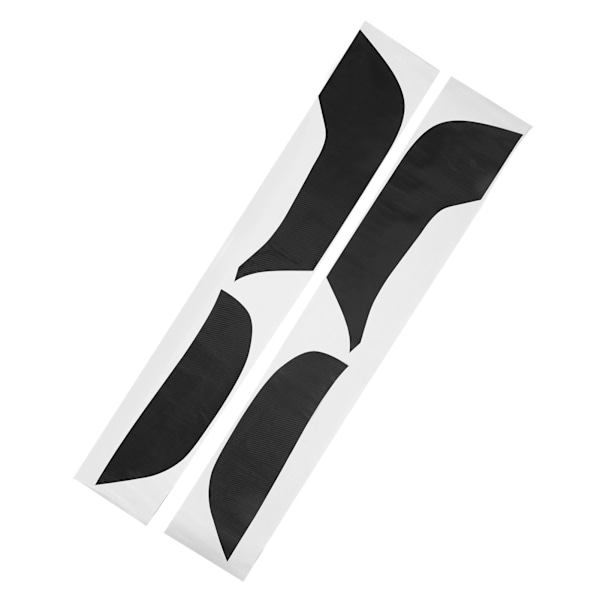 4 st/set Kolfiber Dörr Anti-Kick Pad Dekal Skyddande Dekaler Ersättning för Tesla Model 3